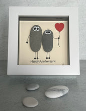 Load image into Gallery viewer, Happy Anniversary! - Pebble Art Frame - Pebbled19
