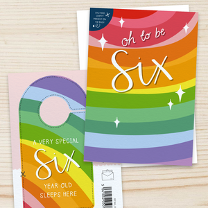 Oh to be Six – 6th Birthday Milestone Card - Crafty Project and Greetings Card - Two For Joy Illustration