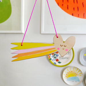 Heart Comet - Hanging Decoration - Squirrelbandit