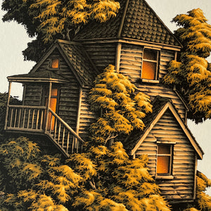 Golden Hour - Tree House - A3 print - Simon J Curd