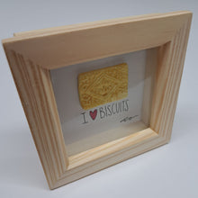 Load image into Gallery viewer, Mini Frame - Ceramic Custard Cream Biscuit  - I Love Biscuits - Upsydaisy Craft
