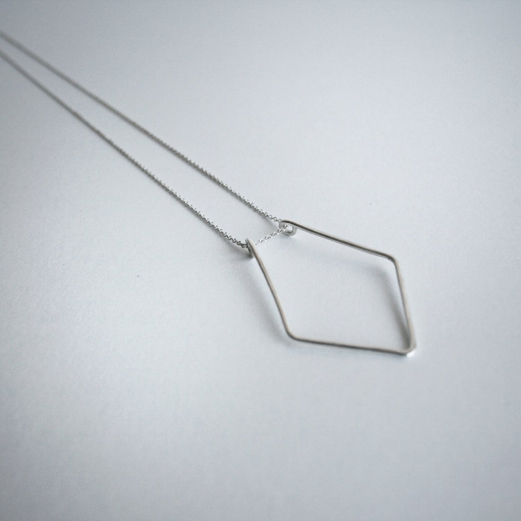 Geometric Ring Holder Necklace - Sterling Silver - Gemma Fozzard