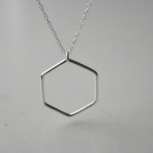 Hexagon Necklace - Sterling Silver - Gemma Fozzard