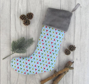 Christmas Stocking - Christmas Trees - Sewn By Sarah