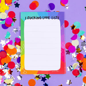 I F**king Love Lists - Katie Abey - Tear off Notepad