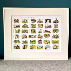 Art Print - A3 - Our Yorkshire Adventures - Yorkshire Scenes - HD Designs