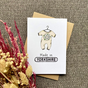 New Baby Card - Made in Yorkshire - HD Designs
