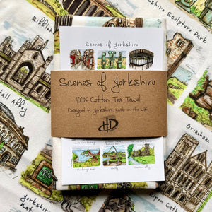 Tea Towel - Scenes of Yorkshire - HD Designs