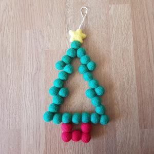 Felt Ball Christmas Tree - Christmas Decoration - Useless Buttons