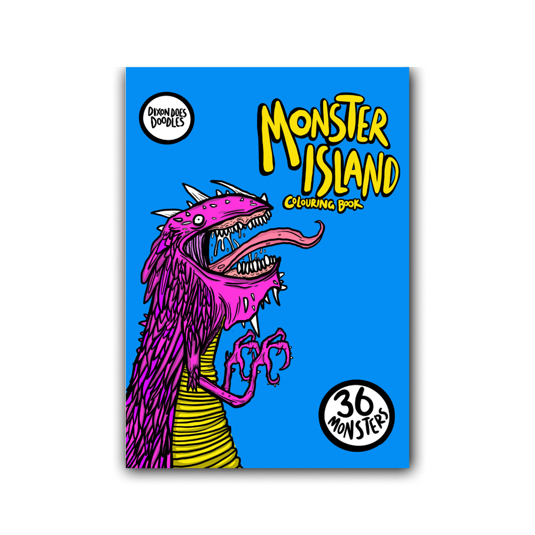 Monster Island Colouring Book - Dixon Does Doodles