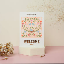 Load image into Gallery viewer, Greetings Card - Hello Little One - Welcome New Baby Card - Mifkins
