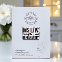 Load image into Gallery viewer, Enamel Pin - Autism Seeing The World Differently Pin Badge - Invisible Illness Club - The Little Pin Co

