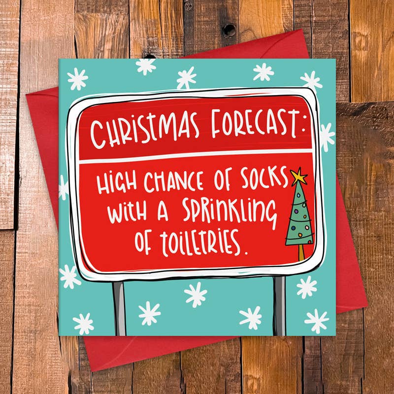 Christmas Card - Christmas Forecast - Greetings Card - Dandelion Stationery