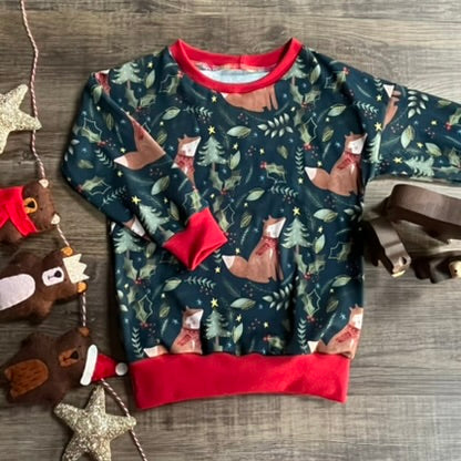 Festive Foxes Jumper - Three Bear Clothing