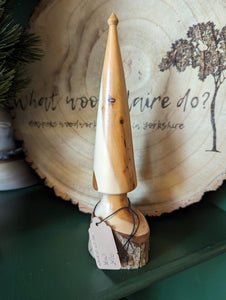 Wooden Christmas Tree - Yew - Wood Turned Tree - What Wood Claire Do?