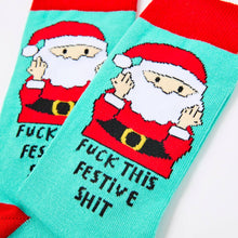 Load image into Gallery viewer, Unisex F*ck This Festive Sh*t Socks - Sweary Christmas Socks - Santa - Urban Eccentric
