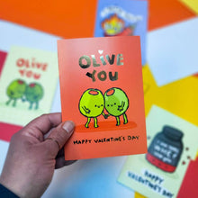 Load image into Gallery viewer, Olive You - Valentines Day Card - The Playful Indian
