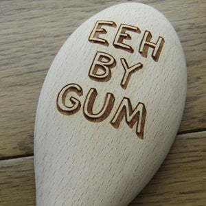 Eeh By Gum - Laser Engraved Beech Wood Spoon - Fred & Bo