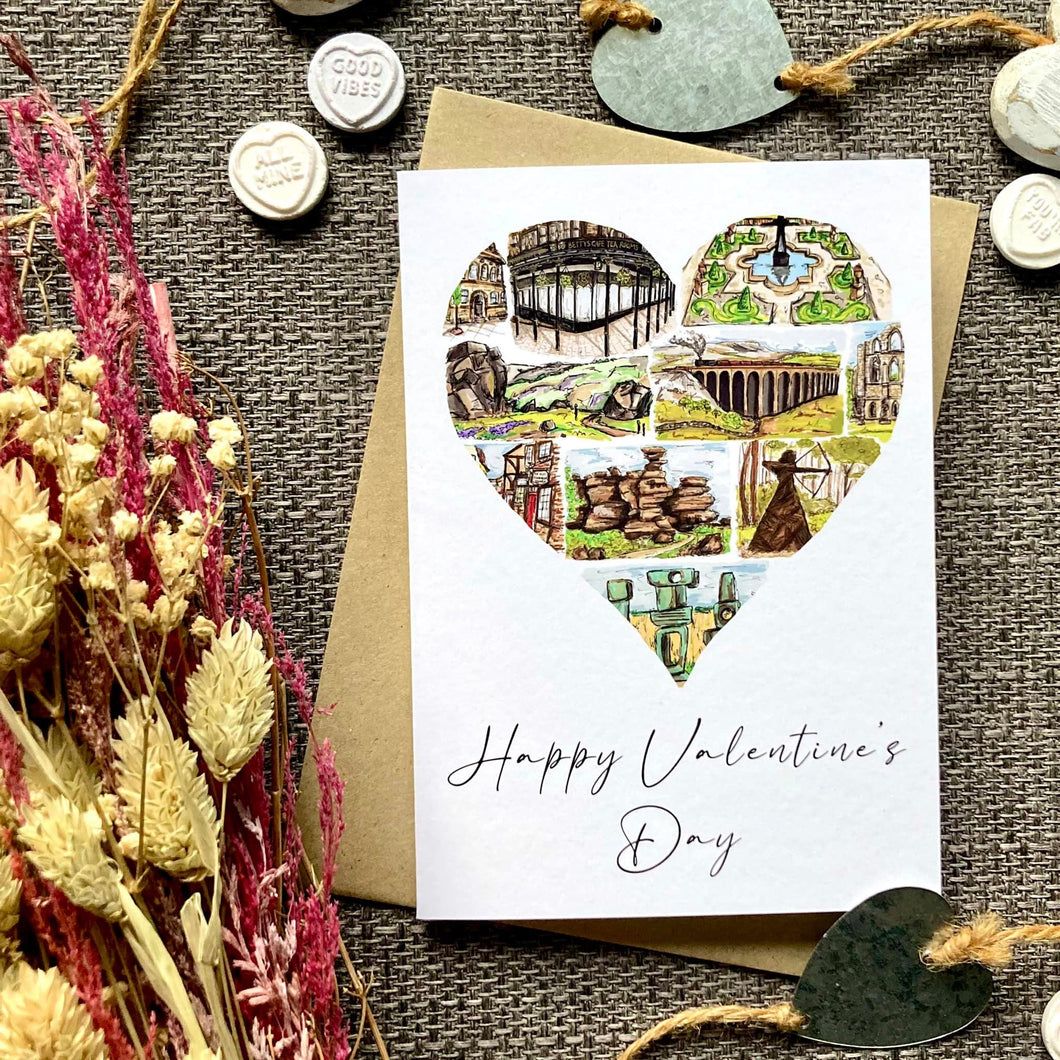 Yorkshire Heart - Valentine's Card - HD Designs