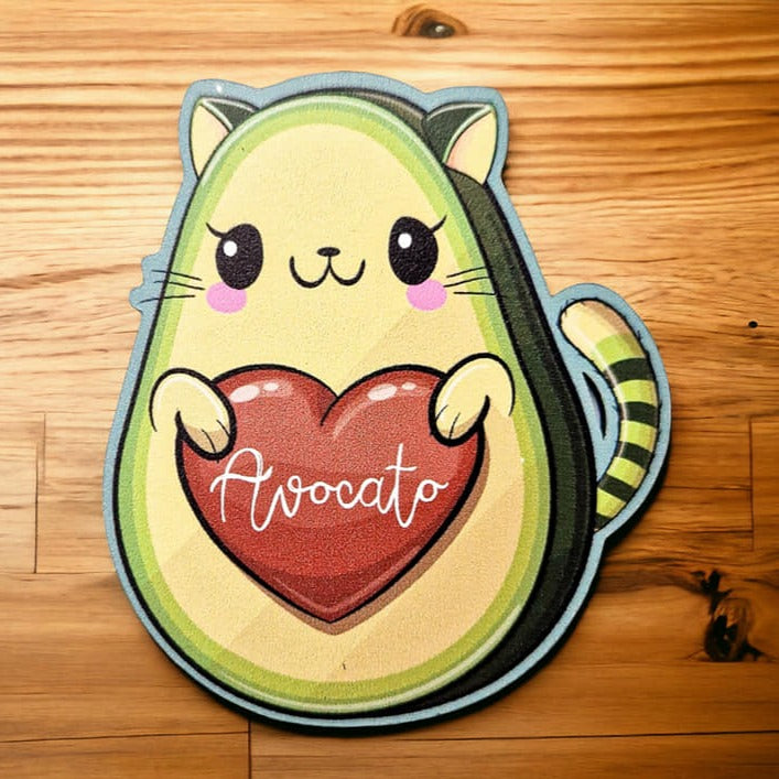 Magnet - AvoCATo - Cat / Avocado Puns - The Crafty Little Fox