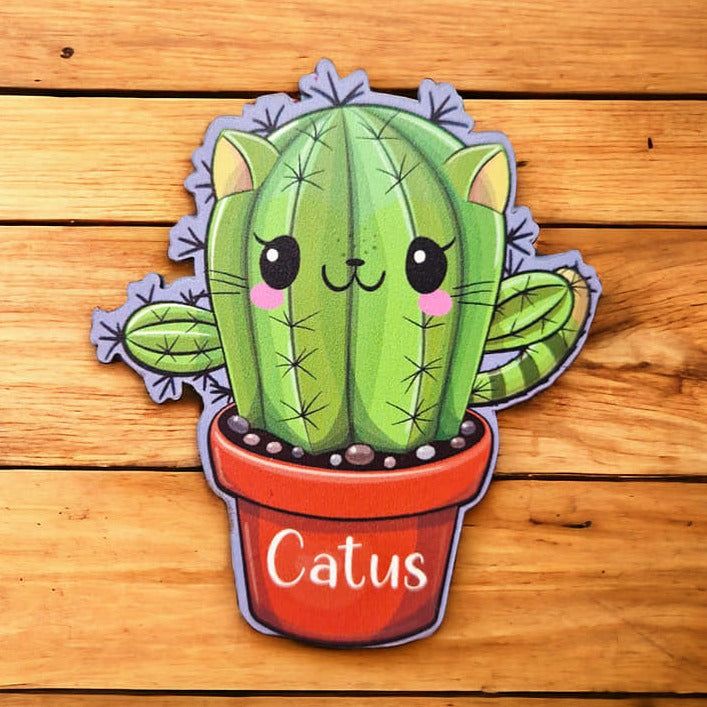 Magnet - Catus  - Cat /Cactus Puns - The Crafty Little Fox