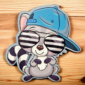 Magnet - Racoon Wooden Magnet - The Crafty Little Fox