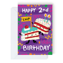 Load image into Gallery viewer, Greetings Card - Happy 2nd Birthday - The Playful Indian
