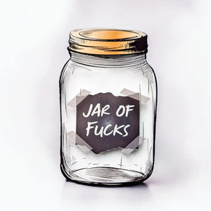 Acrylic Magnet - Jar of F**ks - Sarcastic/Puns/Funny gifts - The Crafty Little Fox