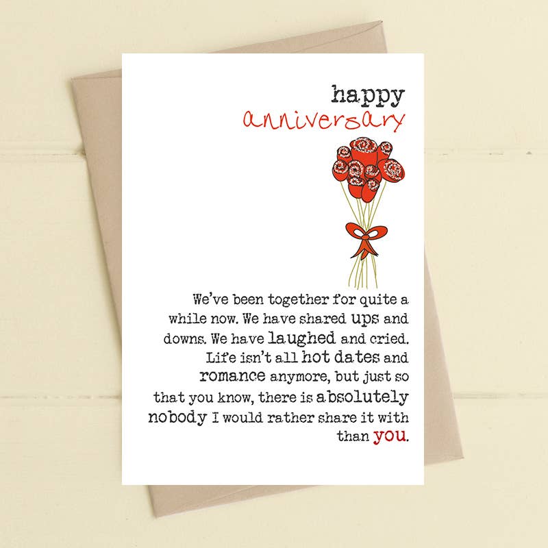 Happy Anniversary - Hot Dates & Romance - Greetings Card - Dandelion Stationery