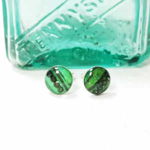 Stud Earrings - Avenue - Resin Beaded Jewellery - Nimanoma