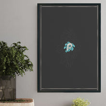 Load image into Gallery viewer, Print - Tiny Skull and Monstera in Black - A3 Print - Full Mistica
