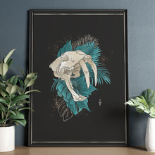 Load image into Gallery viewer, Print - Master Skull in Black - A3 Print - Full Mistica
