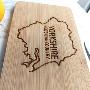Medium Serving Paddle - Bamboo - Yorkshire God's Own Country- Fred & Bo