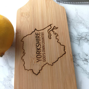 Medium Serving Paddle - Bamboo - Yorkshire God's Own Country- Fred & Bo