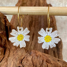 Load image into Gallery viewer, Daisy Hoop Earrings - Natural Cork Jewellery - Incorknito Designs
