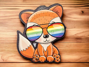 Sticker - Rainbow Fox - The Crafty Little Fox