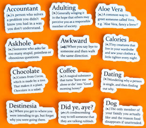 Dictionary Definition Stickers - Lots of sayings! - The Crafty Little Fox