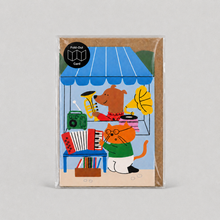 Load image into Gallery viewer, Greetings Card - Le Tour Cycling Big Concertina Card - Fold Out Card - Studio Boketto
