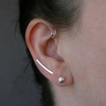 Load image into Gallery viewer, Ear Climber - Silver Bar - Sterling Silver - Gemma Fozzard
