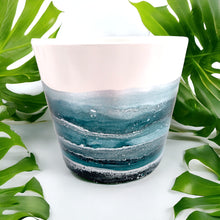 Load image into Gallery viewer, Planter - Medium - Plant Pot - Nichol Stokes Designs - Alcohol Ink Artwork - COLLECTION ONLY
