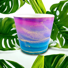 Load image into Gallery viewer, Planter - Small - Plant Pot - Nichol Stokes Designs - Alcohol Ink Artwork - COLLECTION ONLY
