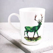 Load image into Gallery viewer, Mug - Stag - Nichol Stokes Designs - Alcohol Ink Artwork
