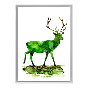 Print - Stag - Nichol Stokes Designs - Alcohol Ink Artwork