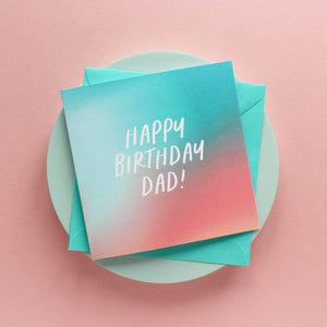 Happy birthday Dad Greetings Card - Purple Tree Designs - Dad birthday card