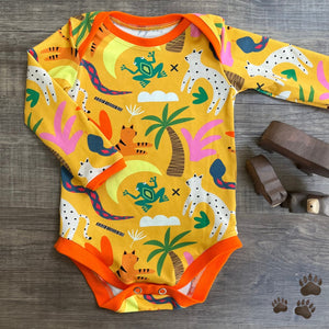 Bodysuit - 6-12 month - Jungle Sunshine - Three Bear Clothing