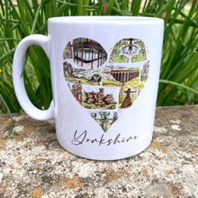 Load image into Gallery viewer, Ceramic Mug - Yorkshire Heart - Yorkshire Scenes - HD Designs
