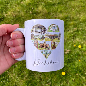 Ceramic Mug - Yorkshire Heart - Yorkshire Scenes - HD Designs