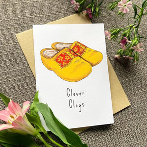 Clever Clogs - Greetings Card - HD Designs - Graduation / Exams