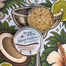 Load image into Gallery viewer, Lip Scrub - Midnight Margaritas - Little Shop of Lathers - Natural Lip Exfoliator
