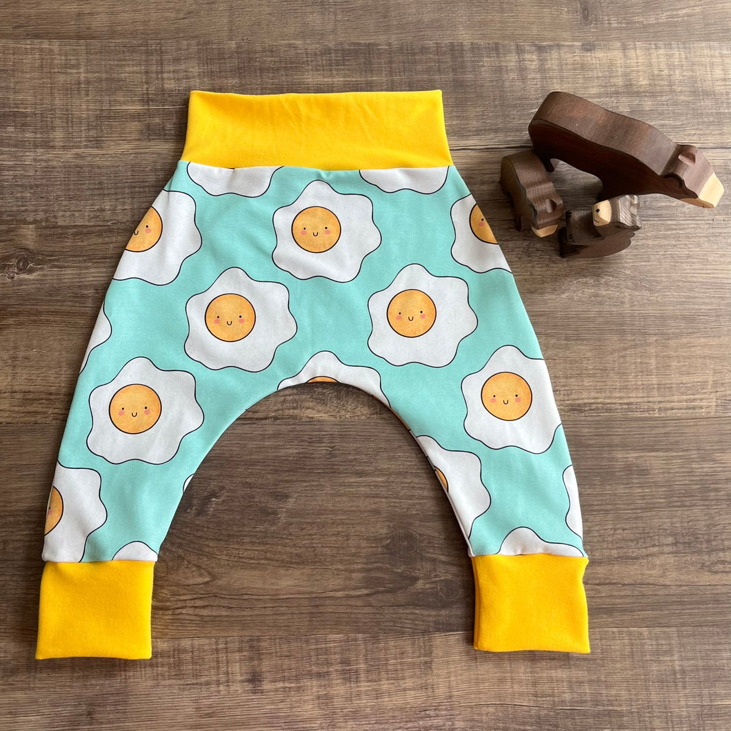 Harem Pants - Sunny Side Up - Fried Eggs - Three Bear Clothing